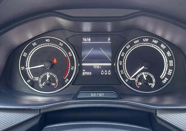 Skoda Scala cena 79800 przebieg: 87553, rok produkcji 2021 z Krapkowice małe 232